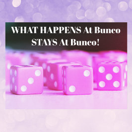 Bunco Girls Night Out Pink Dice Party Einladung