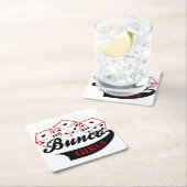 Bunco Girls Rechteckiger Pappuntersetzer (Vor Ort)