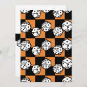 Bunco Glücksspiel rollende Würfel las vegas Thema Einladung (Vorne/Hinten)