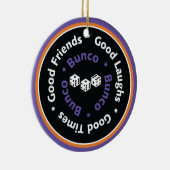 Bunco Good Friends - Lila Keramikornament (Rechts)