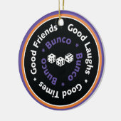 Bunco Good Friends - Lila Keramikornament (Links)