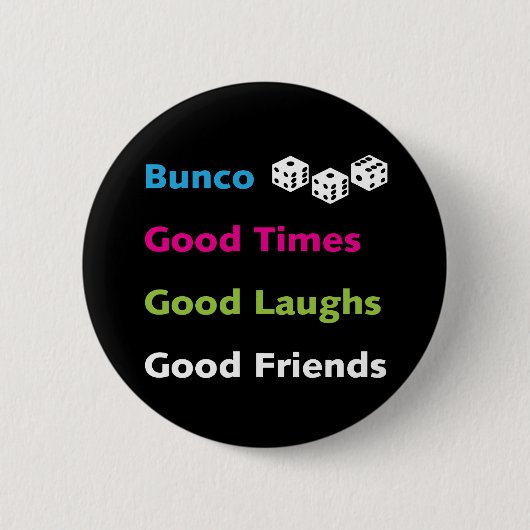 bunco gute Freunde #2 Button (Vorderseite)