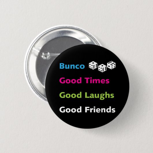 bunco gute Freunde #2 Button (Vorne & Hinten)
