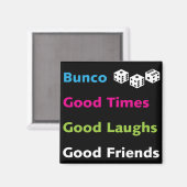 Bunco gute Freunde #2 Magnet (Vorderseite/Rückseite)