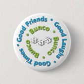 bunco gute Freunde Button (Vorderseite)