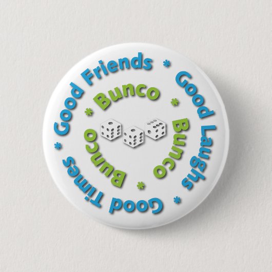 bunco gute Freunde Button (Vorderseite)