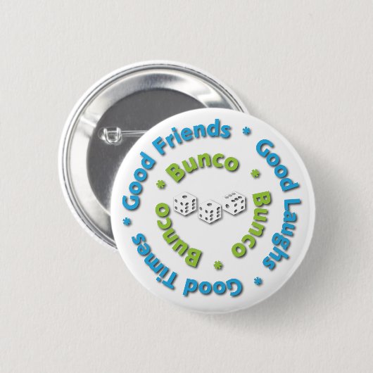bunco gute Freunde Button (Vorne & Hinten)