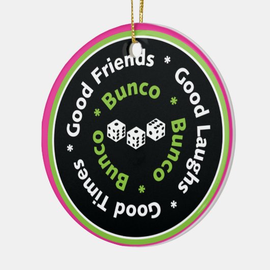 bunco gute Freunde Keramik Ornament (Links)