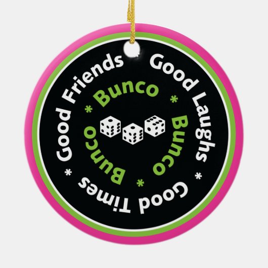 bunco gute Freunde Keramikornament (Hinten)