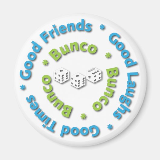 Bunco gute Freunde Magnet (Vorne)