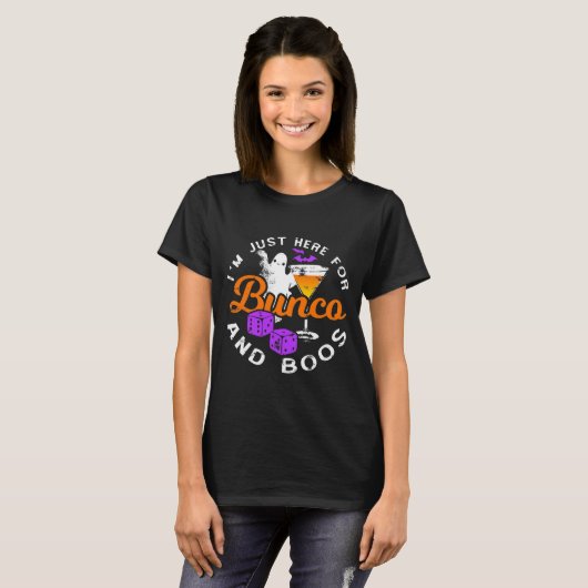 Bunco Halloween Drink Funny Bunco T-Shirt (Vorne ganz)