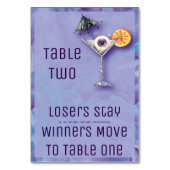 Bunco Halloween Table Card - Tisch 2 Getränk Tischnummer (Vorderseite)