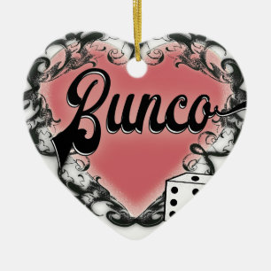 Bunco Herz Tätowierung Keramikornament
