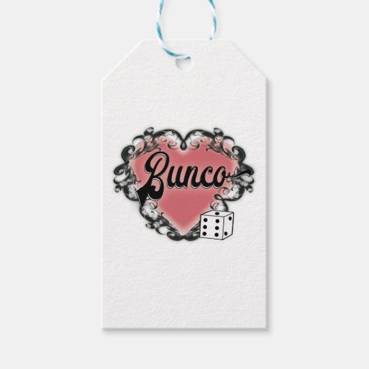 Bunco-Herz-Tattoo Geschenkanhänger (Vorderseite)