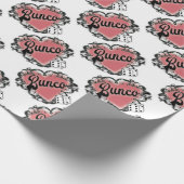 Bunco-Herz-Tattoo Geschenkpapier (Ecke)
