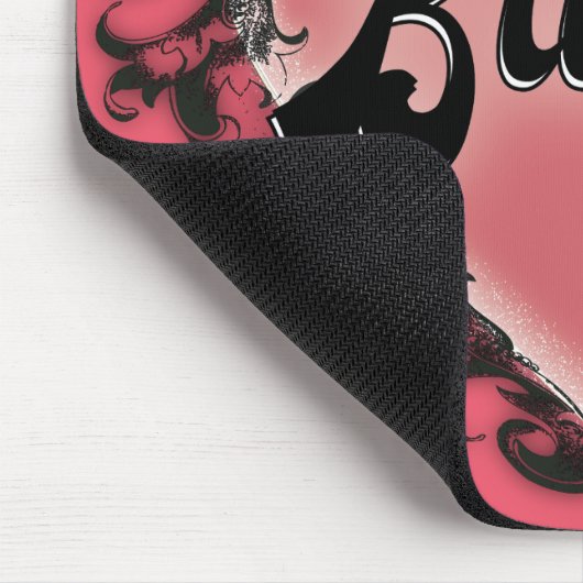 Bunco-Herz-Tattoo Mousepad (Ecke)