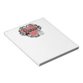 Bunco-Herz-Tattoo Notizblock (angewinkelt)