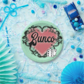 Bunco-Herz-Tattoo Pappteller (Party)