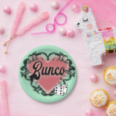 Bunco-Herz-Tattoo Pappteller (Party)