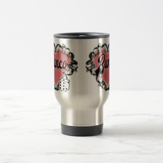 Bunco-Herz-Tattoo Reisebecher (Mittel)