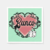 Bunco-Herz-Tattoo Serviette (Vorderseite)
