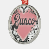 Bunco-Herz-Tattoo Silbernes Ornament (Links)