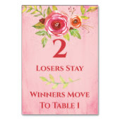 Bunco Hübsche Blume, Tabelle Karte #2 (Vorderseite)