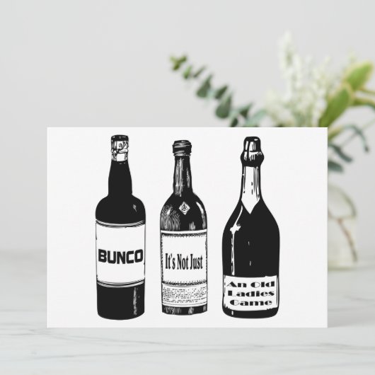 Bunco Invite Einladung (Stehend Vorderseite)