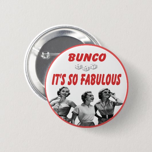 bunco ist es so fabelhaft button (Vorne & Hinten)