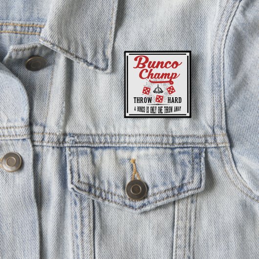 Bunco Knopf - Bunco Champion Button (Beispiel)