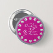 Bunco Knopf - Getränk, Rolle und erhalten Buncos Button (Vorne & Hinten)