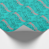 Bunco Königin-Vintager Entwurf Geschenkpapier (Ecke)