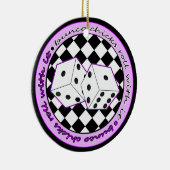 Bunco Küken-Rolle mit ihr lila - eine mit Seiten Keramik Ornament (Rechts)