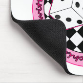 Bunco Küken-Rolle mit ihr - Rosa Mousepad (Ecke)