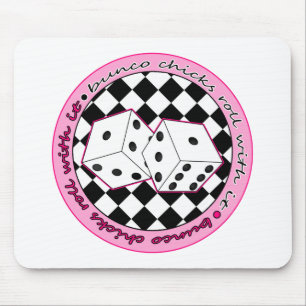 Bunco Küken-Rolle mit ihr - Rosa Mousepad