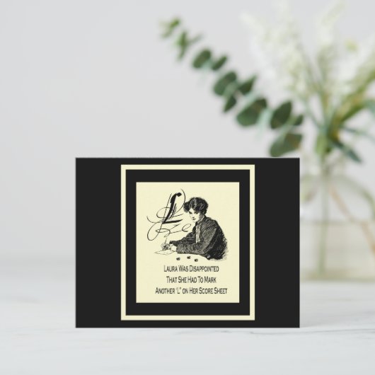 Bunco Loser Postkarte (Stehend Vorderseite)