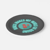 Bunco macht meine Welt zum Neon Pappteller (Schrägansicht)