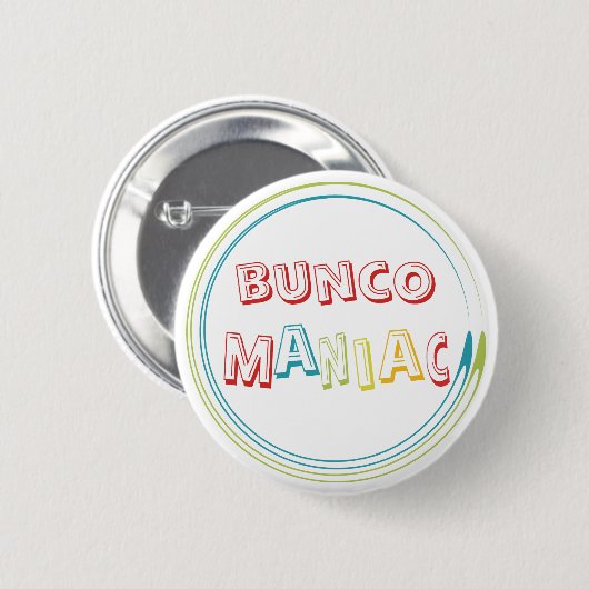 bunco Maniac Button (Vorne & Hinten)