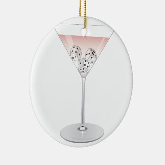 Bunco Martini Cocktail Keramik Ornament (Rechts)