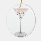 Bunco Martini Cocktail Keramik Ornament (Links)