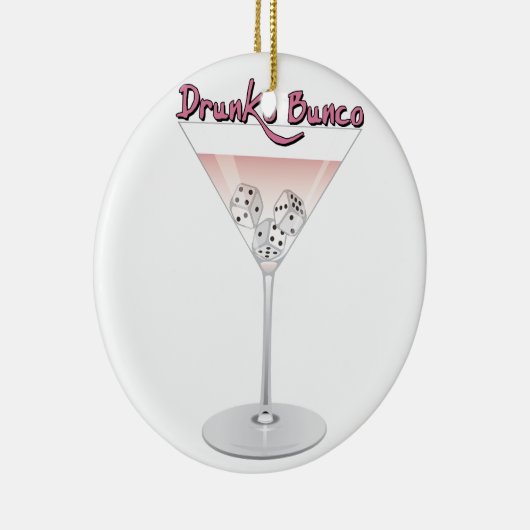 Bunco Martini Cocktail Keramik Ornament (Rechts)
