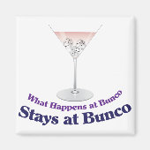 Bunco Martini Cocktail Magnet (Vorne)