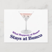 Bunco Martini Cocktail Postkarte (Vorderseite)