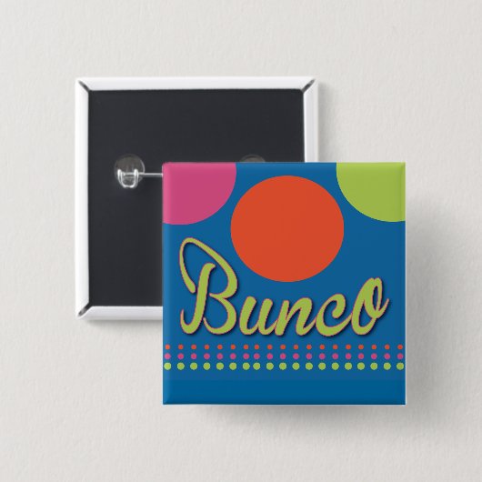 Bunco mit Punkt-Button Button (Vorne & Hinten)