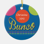 Bunco mit Punkt-Verzierung Keramik Ornament (Vorne)