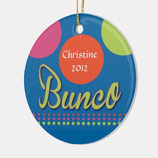Bunco mit Punkt-Verzierung Keramik Ornament (Links)