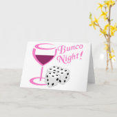 Bunco Nacht Karte (Gelbe Blume)