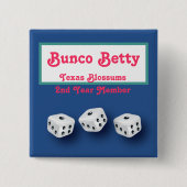 Bunco Namensschild Button (Vorderseite)