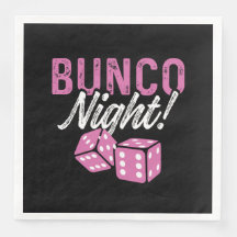 Bunco Napkins für Bunco Night Party Dekorationen