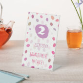 Bunco Niedlichen Punkte Abstraktes Spiel Tabelle Z Sockelschild (In SItu)